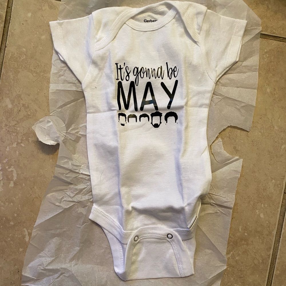 It’s gonna be May baby onesie